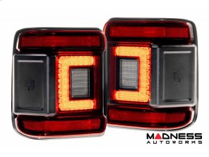 Jeep Wrangler JL LED Tail Lights - XB LED Series - Morimoto - Low Profile - Red Jeep Wrangler JL LED Tail Lights - XB LED Series - Morimoto - Low Profile - Red